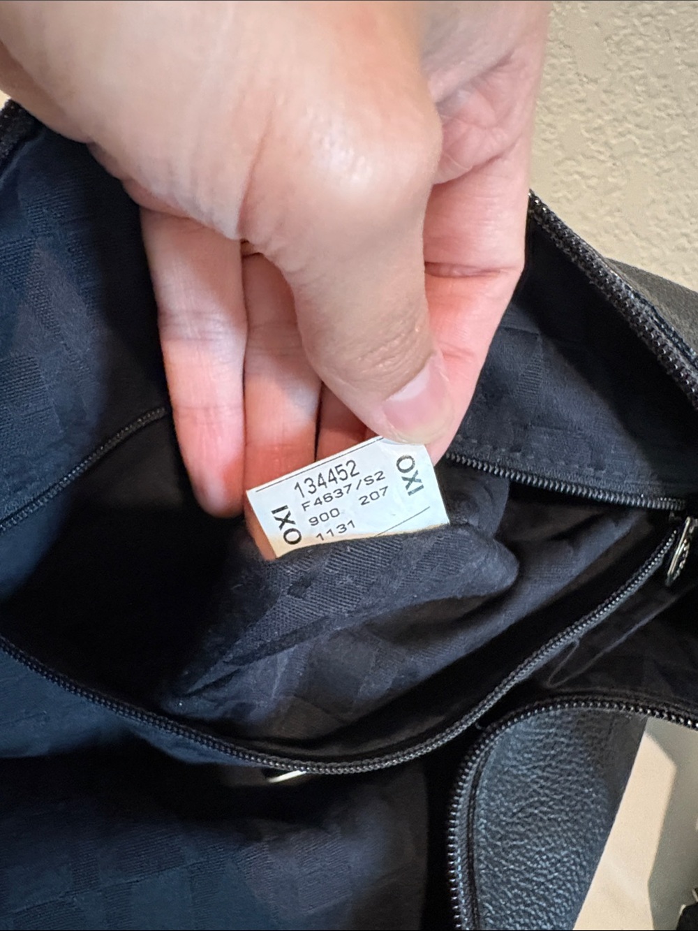 Black Leather Hobo Bag — Bag Charm Included - Picture 8 of 13